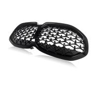 Paraurti Griglia Per BMW Serie 1 F40 Diamond Style Front Kidney Gloss Black 2020+ ABS Accessorio Griglia Paraurti Griglia Scudo Anteriore