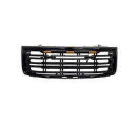 Paraurti Griglia Per GMC Per Sierra 1500 2007-2013 Car-Styling ABS Racing Griglia Paraurti Anteriore Superiore Griglie Cofano Nero Lucido Renino Griglia Anteriore
