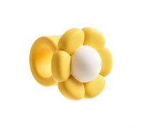 Paraurti in silicone goffrato a fiore per porte interne per fornire resistenza affidabile e morbidezza visiva (giallo)