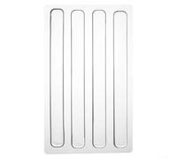 Paraurti in silicone trasparente per porte e mobili, anti collisione, adesivi protettivi per pareti (150 x 15 x 2 mm, 4 pezzi)