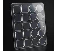 Paraurti Morbido Trasparente per Tavolo in Vetro - Antiscivolo e Antigraffio, Cuscinetti in Gomma Non Adesivi, Distanziatori Rotondi e Quadrati, 10 Pezzi