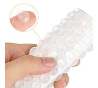 Paraurti Paracolpi in Gomma Trasparente Autoadesiva di Alta Qualità per Porte di Armadio, Ammortizzatori Acustici, per Cassetti, Armadi (Emisferici)