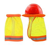 Paraurti per casco di sicurezza - Parauri per casco in schiuma dura con coppia di protezioni per il collo, protezione del collo regolabile, accessori per caschi ad alta visibilità per escursioni e L