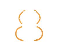 Paraurti per elica drone per NEO 2, telaio protettivo anticollisione, paraurti per ala quadricottero, protezione per elica, copertura di sicurezza leggera per il volo, protezione (arancione)