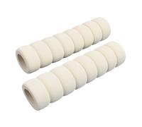 Paraurti per maniglia della porta, in gomma nitrilica, con impugnatura a spirale per protezione da parete, tappo ammortizzante per casa, ufficio, hotel, si adatta a maniglie fino a 13,5 cm, bianco