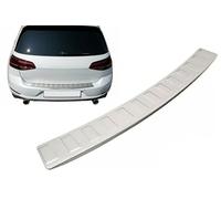 Paraurti Posteriore adatto per VW Golf 7 VII Hatchback - Dal 2012+ Acciaio Inox Opaco Protezione per Bordo del Bagagliaio di Carico