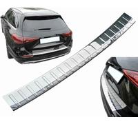 Paraurti Posteriore Compatibile con Mercedes Classe C | S206 | T-Modell - Dal 2021+ Acciaio Inossidabile Cromato Protezione per Bordo Bagagliaio Carico