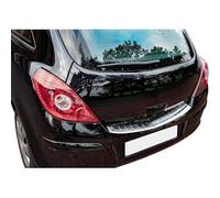 Paraurti Posteriore Compatibile con Opel Corsa D - Tra 2006-2014 Acciaio Inox Cromato Protezione per Bordo del Baule Di Carico