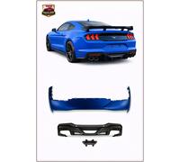 PARAURTI POSTERIORE + DIFFUSORE CON LED PER FORD MUSTANG 2015-2023 STILE DARK...