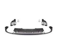 Paraurti Posteriore Diffusore Per Audi A4 B9 S4 Per Sline 2016-2019 ABS Paraurti Posteriore Labbro Diffusore Spoiler Scarico(Type9)