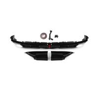 Paraurti Posteriore Paraurto Per Civic 11th 2022-2025 Diffusore Paraurti Posteriore Labbro Con Luce Freno A LED Coda Boot Spoiler Laterale Splitter Copertura Angolare(Glossy Black)