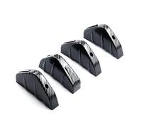 Paraurti Posteriore Spoiler Spoiler Diffusore Paraurti Posteriore Modificato Per Auto Universale Da 4 Pezzi Nero ＆ Labbro Rosso In ABS(Carbon Pattern)