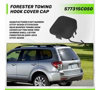 Paraurti Posteriore Traino Gancio Cover di Guarnizione Coperchio per Forester Sh