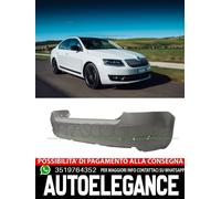 Paraurti Prasco Posteriore GRIGIO NO PRIMER TAPPO GANCIO Per Skoda Octavia Bfa
