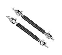 Paraurti Protector Splitter, 2 pezzi anteriore posteriore Paraurti auto Mento Labbro Kit asta splitter regolabile Supporto barra di sostegno Barra di sostegno universale 2.95 pollici(Nero)