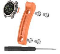 Paraurti protettivi di ricambio compatibili con Garmin Fenix 8/Tactix 8/Quatix 8, strisce anti-collisione con cacciavite e viti (arancione, 51 mm)