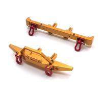 Paraurti RC Compatibile Con HB ZP1001 ZP1002 ZP1003 ZP1004 ZP1005 ZP1008 ZP1010 1/10 RC Car Upgrade Parts Paraurti Anteriore E Posteriore In Metallo(Yellow)