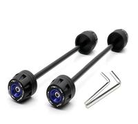 Paraurti Slider Antiurto Forcella Anteriore Posteriore Protezione Ruota CNC Motocicletta Per Per Aprilia SL 750 Shiver 2007-2014/Dorsoduro Scudo(Blue)