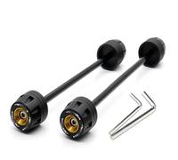 Paraurti Slider Antiurto Forcella Anteriore Posteriore Protezione Ruota CNC Motocicletta Per Per Aprilia SL 750 Shiver 2007-2014/Dorsoduro Scudo(Oro)