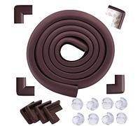 Paraurti Striscia bambino Cuscino, 8 Schiuma protezioni d'angolo e 8 Cancella angolo Protezioni | Babyproofing The Home | Spesso Anti Collision Protector Sicurezza bordi taglienti, Mobili - Brown