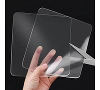 Paraurti tagliabili per ante di armadietti, trasparenti, di alta qualità, per attenuare il suono, in morbida gomma autoadesiva, per la maggior parte dei mobili ed elettrodomestici (15 x 16 cm, 2