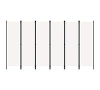 Paravento a 6 Pannelli Bianco 300x180 cm