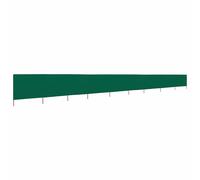 Paravento a 9 Pannelli in Tessuto 1200x120 cm Verde