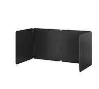 Paravento anti-schizzi per fornelli, deflettore anti-schizzi d'olio, protezione contro gli schizzi d'olio, pannello anti-schizzi d'olio in acciaio inox antiaderente, multiplo (nero 35x80x40 cm)
