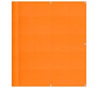 Paravento da balcone arancione 120 x 700 cm poliestere Oxford 100% | Occhielli in alluminio, corda inclusa, impermeabile, resistente al vento e alla polvere, uso terrazza, giardino, piscina