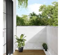 Paravento da Balcone Bianco 120x800 cm 100% Poliestere Oxford