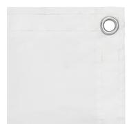 Paravento da Balcone Bianco 75x300 cm in Tessuto Oxford