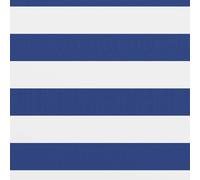 vidaXL Paravento da Balcone Bianco e Blu 75x400 cm Tessuto Oxford