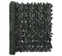 Paravento da Balcone con Foglie, Schermo Frangivista per Privacy e Ombra, 600 x 100 cm, in Polietilene e Tessuto, per Terrazza Giardino Balconi