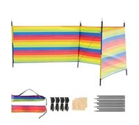 Paravento da spiaggia Barriera frangivento for campeggio, spiaggia, privacy, riparo, tenda antivento, portatile, for esterni(L)