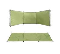 Paravento da spiaggia Schermo for la privacy esterno antivento da parete, tenda spiaggia, barbecue, fornello, attrezzatura viaggio portatile, quadrata(Type b khaki 450 * 140cm (trapezoid))