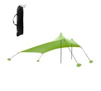 Paravento da spiaggia Tenda da spiaggia for esterni, riparo dal sole, tende campeggio, antivento, monoblocco(Green)