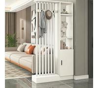 Paravento divisorio moderno in legno - Divisorio indipendente con ripiano portaoggetti per sale da tè, hotel, sale d'ingresso e decorazione per la casa, elegante soluzione per la privacy