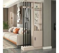 Paravento divisorio moderno in legno - Divisorio indipendente con ripiano portaoggetti per sale da tè, hotel, sale d'ingresso e decorazione per la casa, elegante soluzione per la privacy