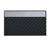 Paravento divisorio nero - Divisorio portatile per esterni e interni, pannello decorativo pieghevole per la separazione di balconi e spazi abitativi, separatore di spazi versatile