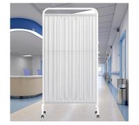 Paravento Divisorio - Protezione Privacy Paravento, Schermo Per La Privacy Medica Portatile Con 1-5 Pannelli, Divisorio Per Ambienti Alto 6 Piedi Con Ruote Per Clinica/salone Di Bellezza(White,2-Panel