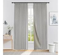 Paravento extra largo 380 cm, plissettato, in misto lino, 1 pannello, larghezza 387 x lunghezza 226 cm, perfetto per spazi separati e decorazioni per la casa