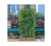 Paravento in bambù artificiale per spazi esterni, resistente parete in finto bambù per nascondere aree antiestetiche come unità AC e bidoni della spazzatura, perfetto per giardini, cortili e ingressi