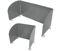 Paravento in metallo, paraspruzzi a gas, piano cottura per camper, roulotte, barca, regolabile, grigio