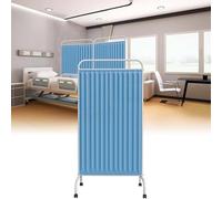 Paravento Medico Per La Privacy, Divisorio Per Ambienti, Divisorio Pieghevole Su Ruote Per Pronto Soccorso, Reparti E Monitoraggio In Terapia Intensiva - Barriera Temporanea Con Tende(Blue,2pcs)