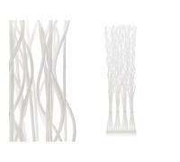 Paravento MJ84091-B Bianco Legno di Salice 50 x 182 x 13 cm 4 Rametti - Marca: Gift Decor - EAN: 8430852946546
