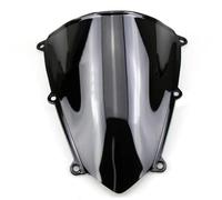 Paravento Moto Parabrezza Nero E Trasparente Deflettori Per Parabrezza Parabrezza Per CBR600RR F5 2007 2008 2009 2010 2011 2012 Cupolino Parabrezza(Colore:Nero)