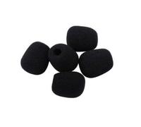 Paravento per Microfono in Schiuma Nera, 10 Pezzi | Ventilazione Buona, Riduce i Rumori del Vento e Esplosive, Diametro Interno 10mm, Lunghezza 35mm
