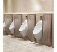 Paravento per orinatoio da Uomo in Acciaio Inossidabile, paravento per orinatoio da Uomo a Parete con Vetro temperato, divisorio per Bagno, divisorio per Servizi igienici pubblici, per centr