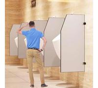 Paravento per orinatoio, divisorio per orinatoio, divisorio per orinatoio, divisorio per servizi igienici pubblici nelle scuole, asili, centri commerciali e altre strutture pubbliche, grigio, 1 pezzo