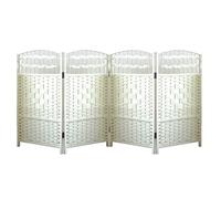 Paravento pieghevole la protezione della privacy, Divisorio Pieghevole Multicolor 40x80 cm Confezione Da 4/5/6 Pz(White,31.49 x 15.74in-4pcs)